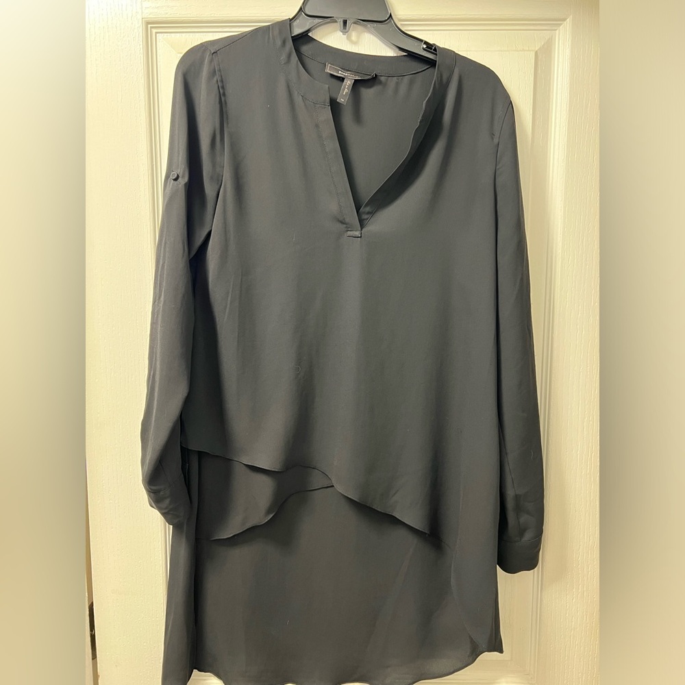 Bcbgmaxazria, top, black, long sleeve, size XS